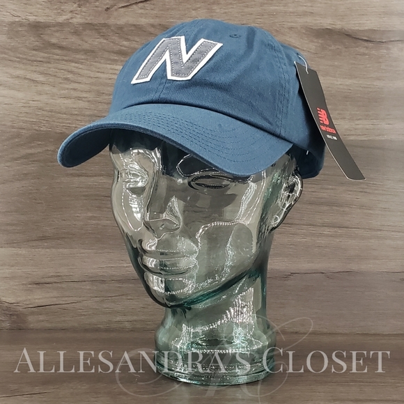 BUNDLE - 2 New Balance Hats Caps Snapback 6 Panel V990 Block N - Navy & Burgundy - Picture 10 of 13